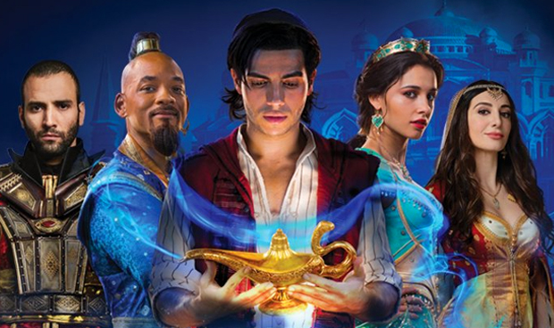 Live-action de Aladdin é fiel ao original com um quê Bollywoodiano. Este remake tem como destaque o gênio de Will Smith.