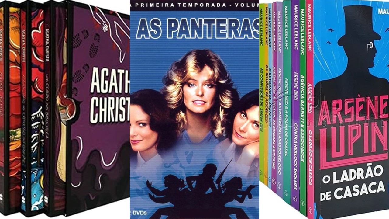 Coleção Agatha Christie, DVD As Panteras e Coleção Arsene Lupin, hiperfocos de Selma Sueli Silva na adolescência.