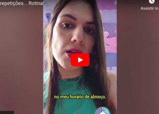Veja o vídeo Hábitos, repetições... Rotina!, em que Sophia Mendonça mostra que costuma estabelecer rotinas e hábitos simples.