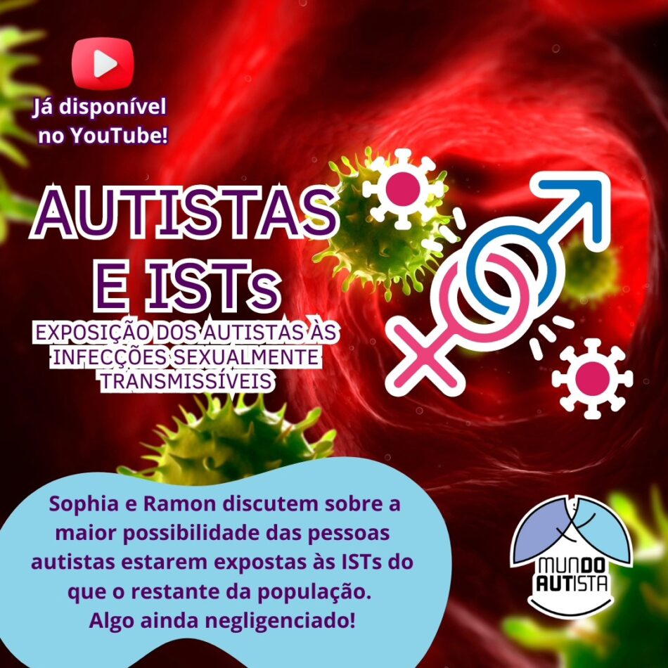 Exposição de autistas a ISTs - Infeccções Sexualmente Transmissíveis é tema vídeo do canal Mundo Autista, com Sophia e Ramon.